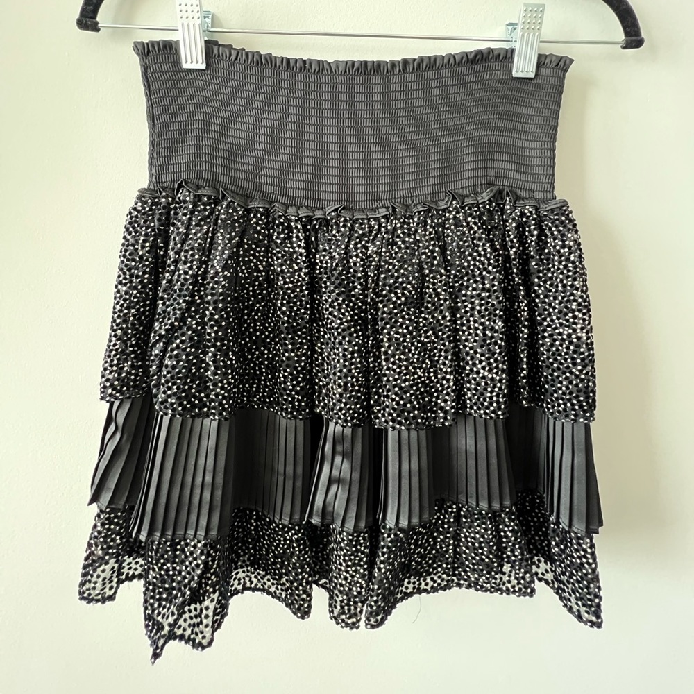 *NWT* Ramy Brook Ruffled Stretch Silk Skirt (Medium)